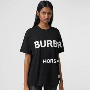 NWT Burberry Horseferry Print Cotton Oversized T-shirt